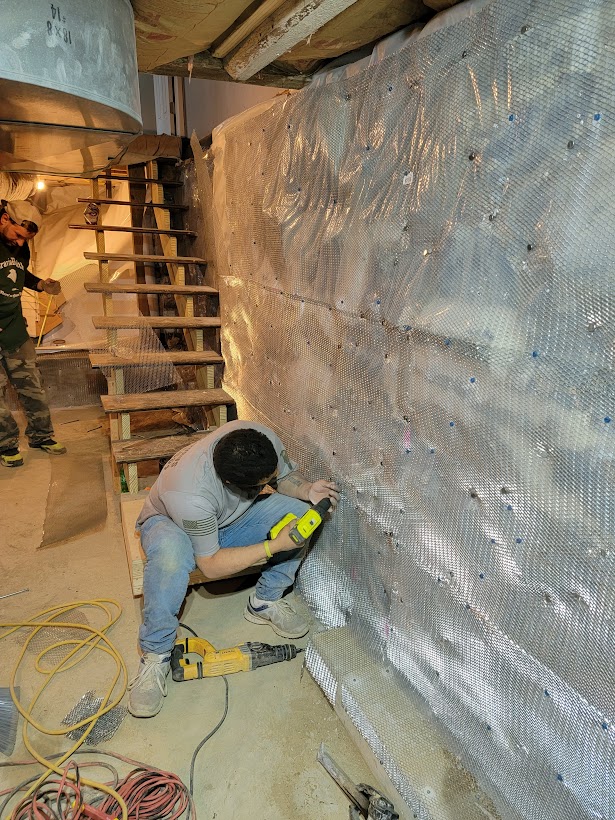 Basement waterproofing